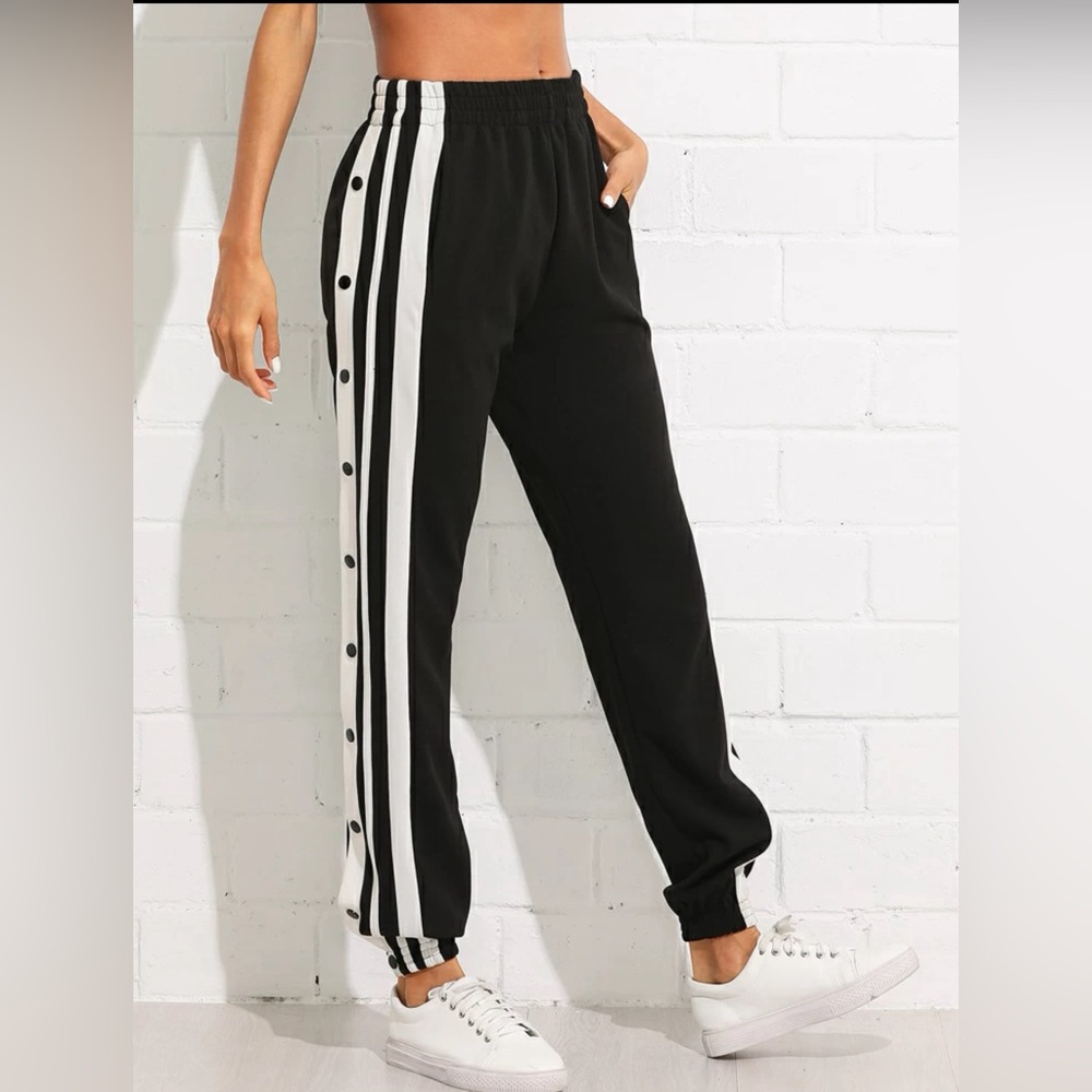 New With Tag Split Side Lines Buttons Side Split … - image 3